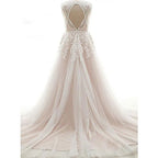 Robe de mariée sexy en tulle et dentelle, pour femmes