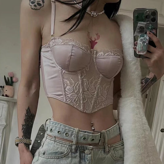 Soutien-Gorge Femme – Satin, Dentelle et Armatures