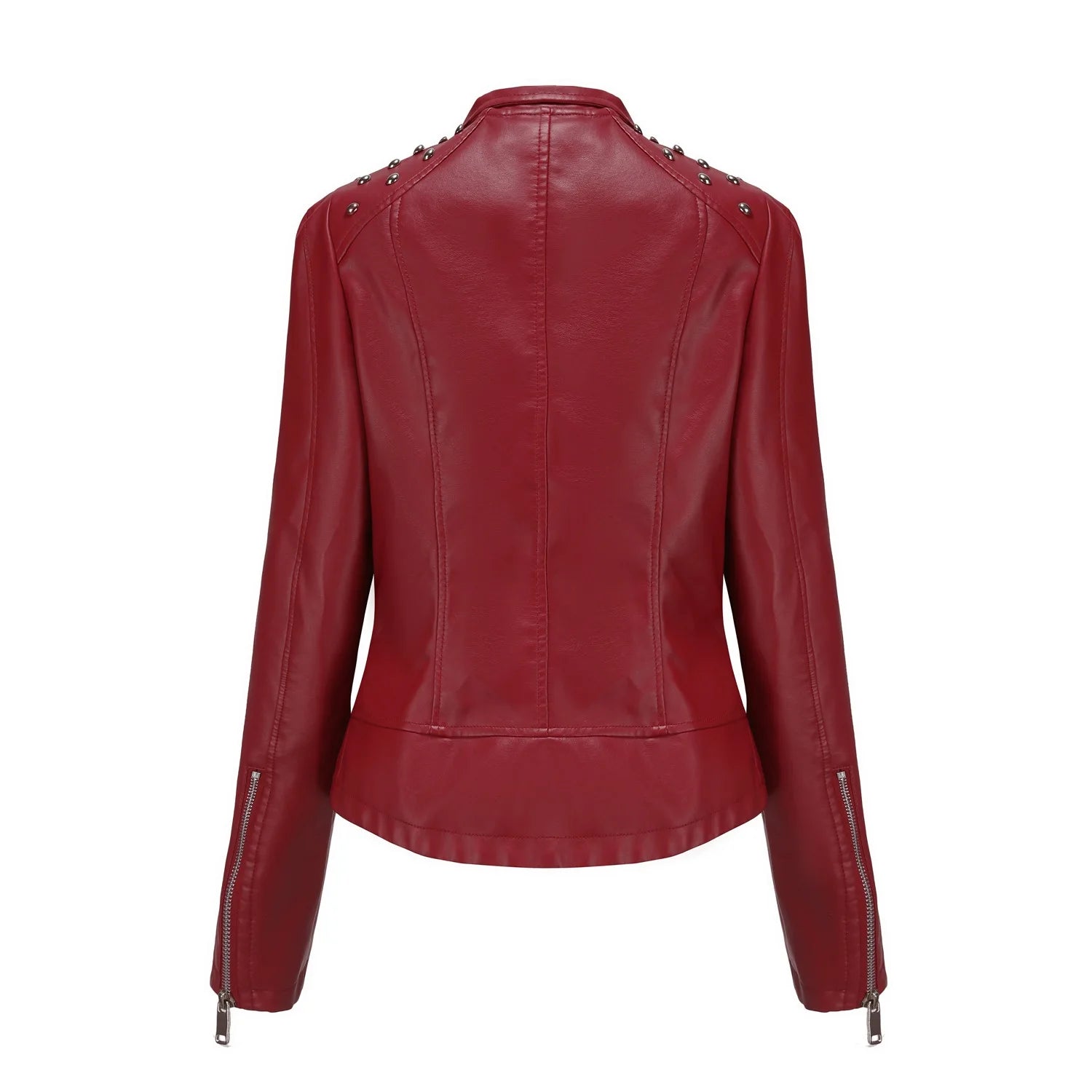 Veste en similicuir souple pour femmes