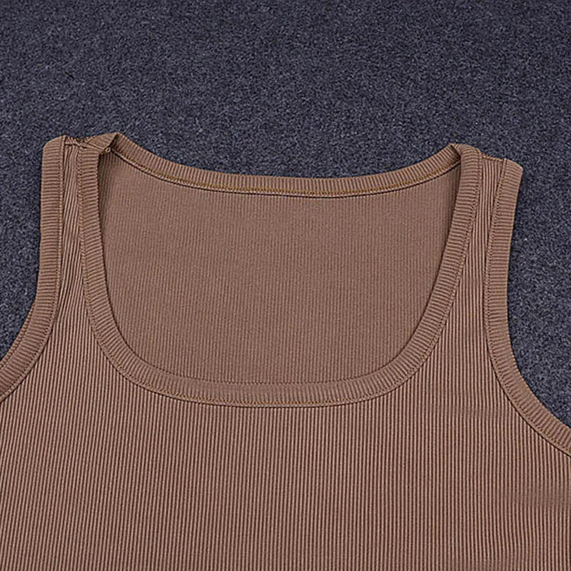 Body sans manches en maille, sexy et moulant pour femmes