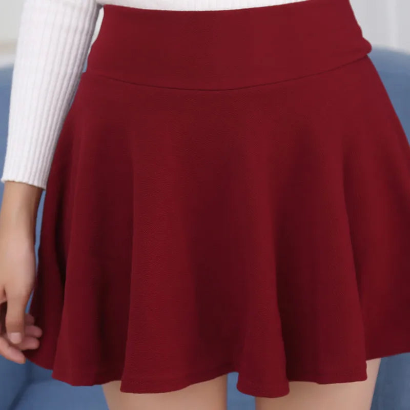 Jupes courte plissée et bouffante pour femmes