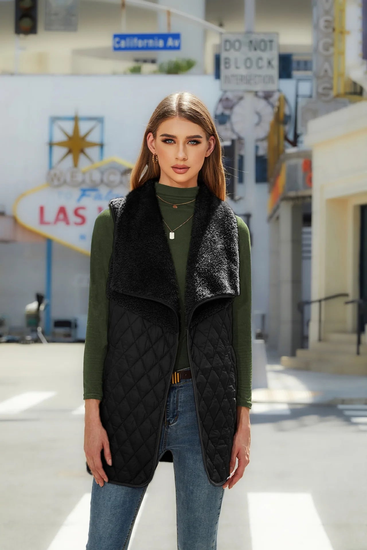 Gilets décontracté ample sans manches pour femmes
