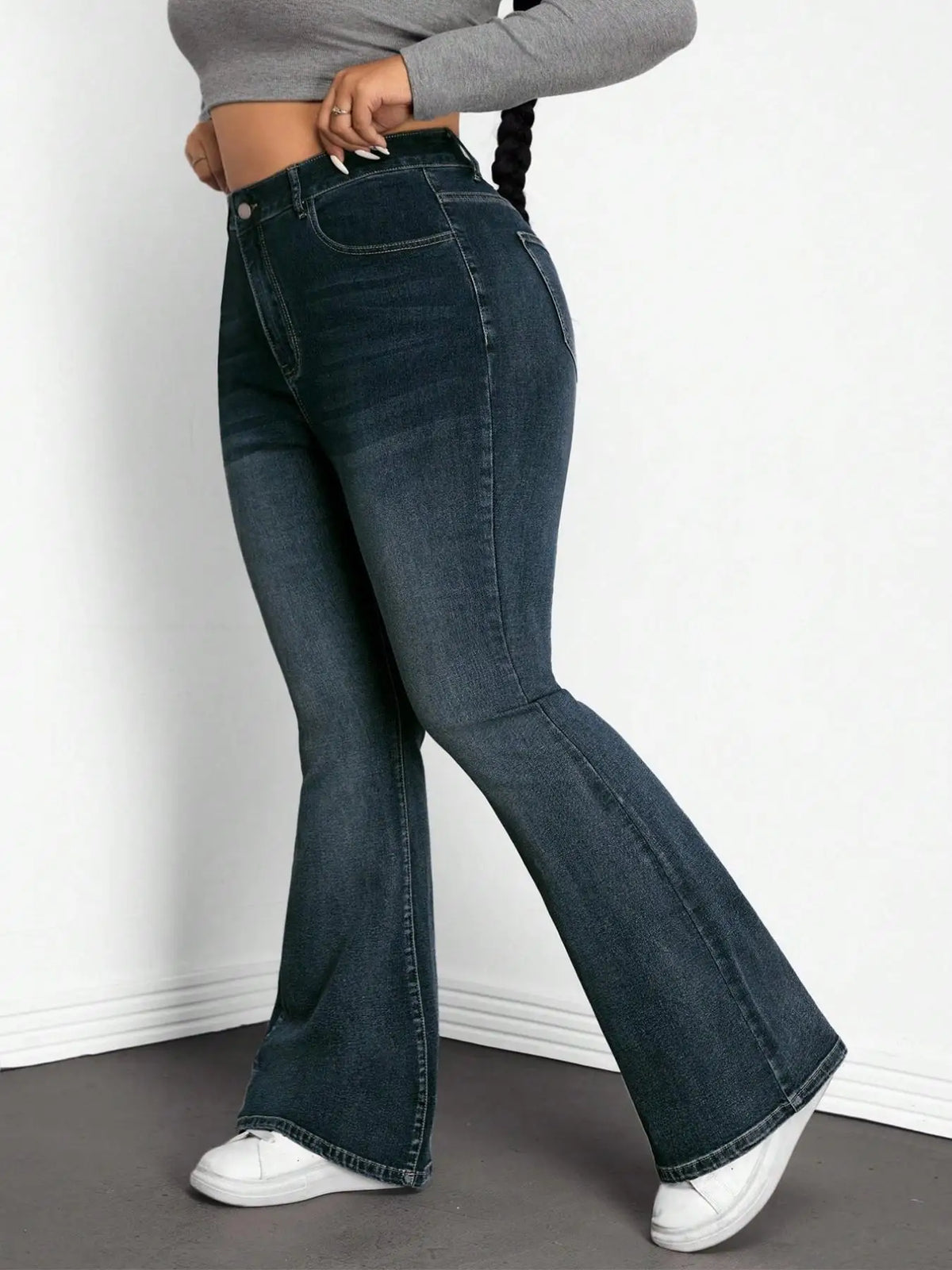 Jean Évasé Taille Haute Femme – Grande Taille
