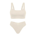 Ensemble de sous-vêtements imprimé léopard sans couture soutien-gorge et string pour femmes