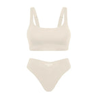 Ensemble de sous-vêtements imprimé léopard sans couture soutien-gorge et string pour femmes