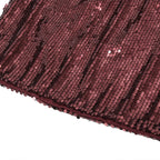 Robes à paillettes avec col en V profond pour femmes
