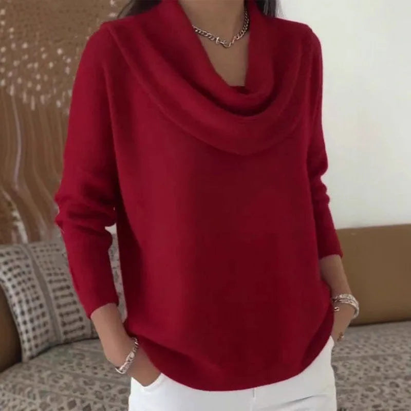Pull en tricot à manches longues pour femmes