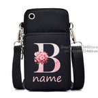 Sac à bandoulière pour téléphone portable floral pour femmes