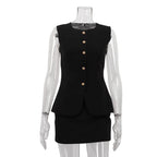 Ensemble deux pièces jupe et blazer pour femmes