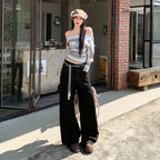 Pantalon en jean taille basse pour femmes