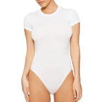 Body à manches courtes et coupe slim pour femmes