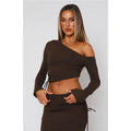 Ensemble robe longue et haut à manches longues pour femmes