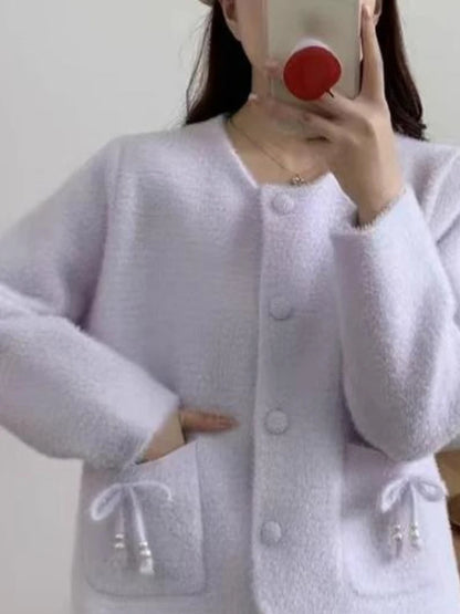 Gilet Femme à Poches – Détail Nœud