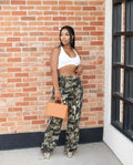 Pantalon long camouflage tendance pour femmes