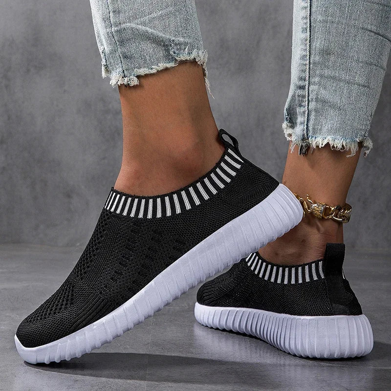 Chaussures plates sans lacet pour femmes