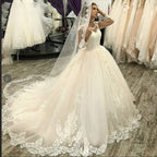 Robe de mariée de princesse en tulle pour femmes