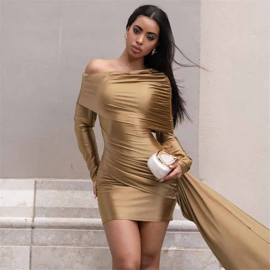 Mini robe élégante moulante  pour femmes