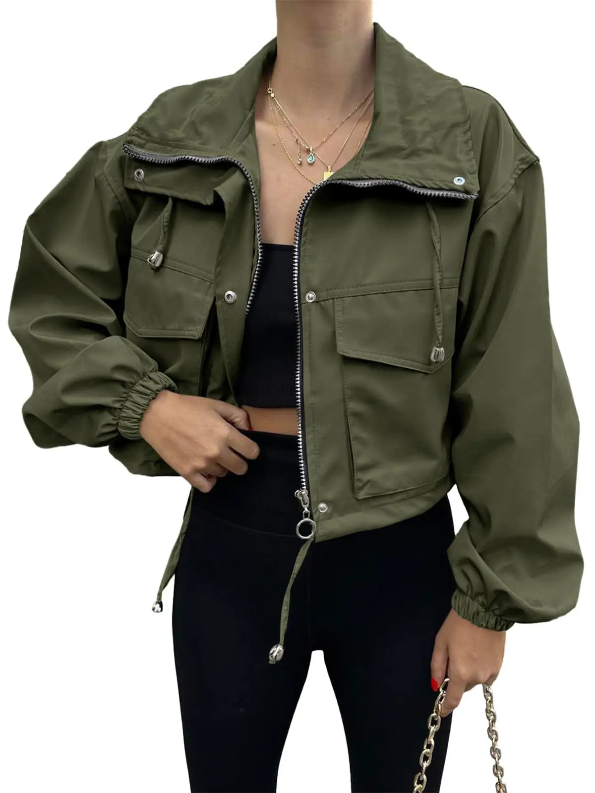 Veste courte d'automne pour femmes