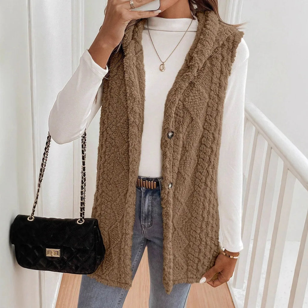Gilet ample sans manches pour femmes