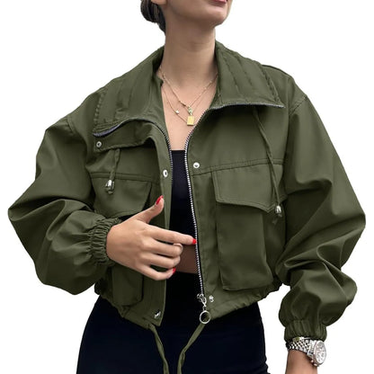Veste Courte Femme – Zippée et Décontractée