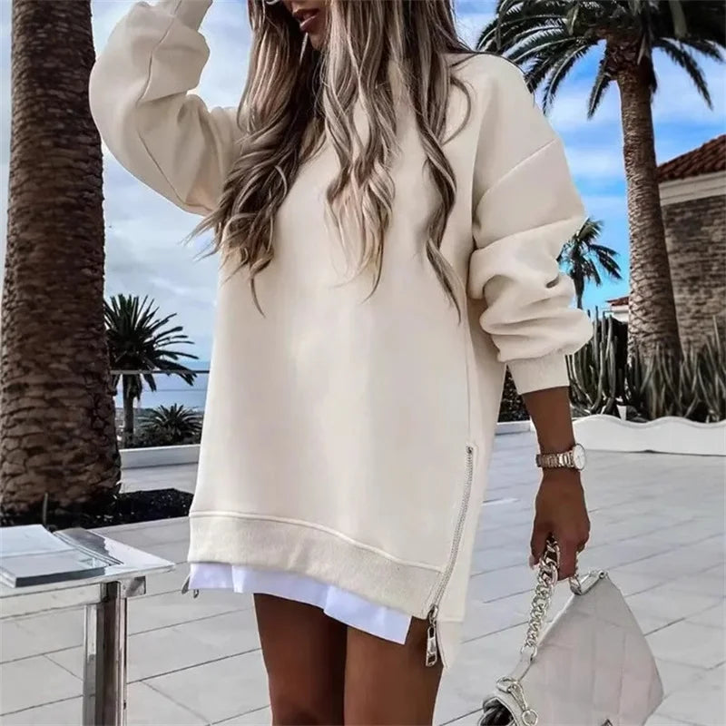 Sweat col rond à manches longues pour femmes