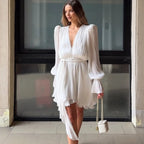 Robe mini à volants pour femmes