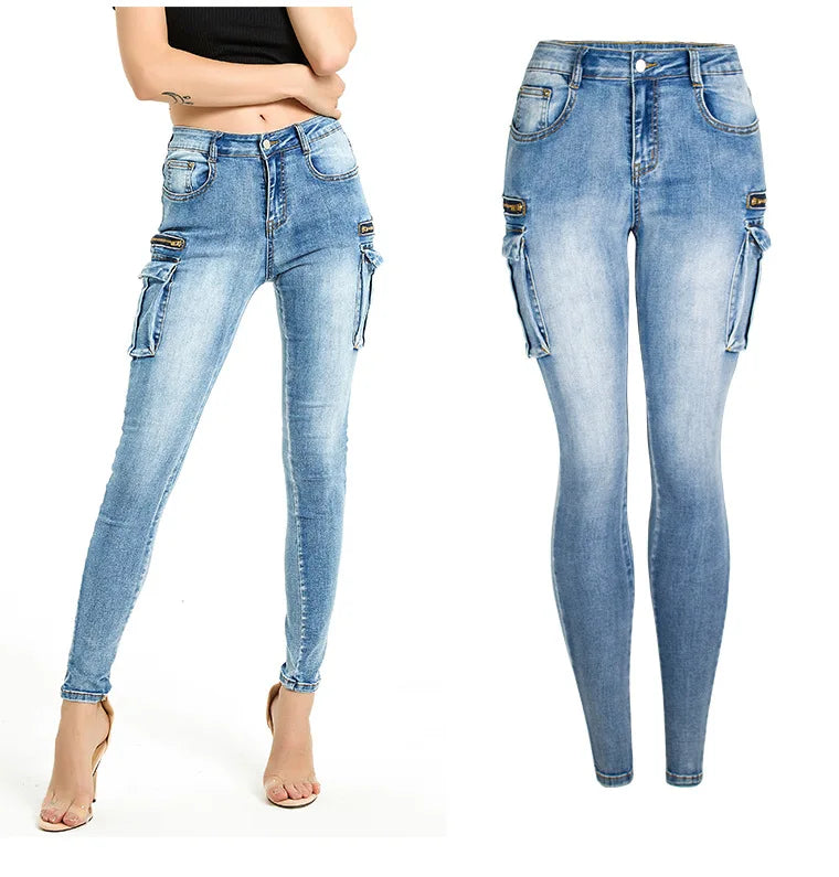 Pantalon  en jean extensible pour femmes