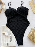 Maillot de bain une pièce soutien-gorge et culotte, pour femmes