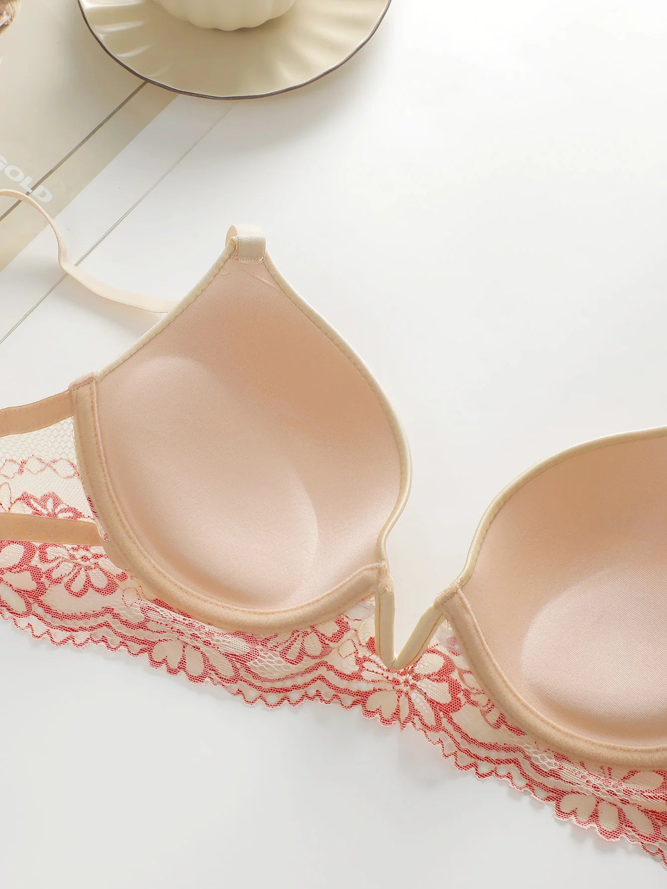 Soutien-gorge Push Up confortable en V profond pour femmes
