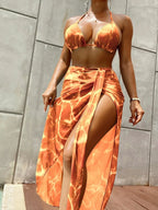 Maillot de bain trois pièces style sexy pour femmes