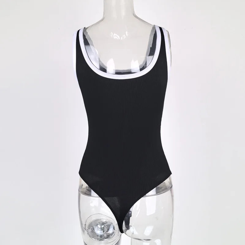 Body sans manches, col rond pour femmes