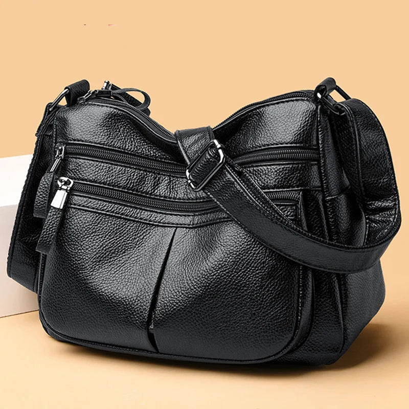 Sac à main en cuir véritable pour femmes