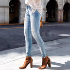 Jeans troués pour femmes