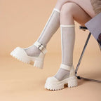Bottes en cuir verni pour femmes