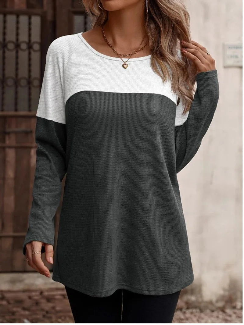 T-shirt à manches décontracté lâche pour femmes