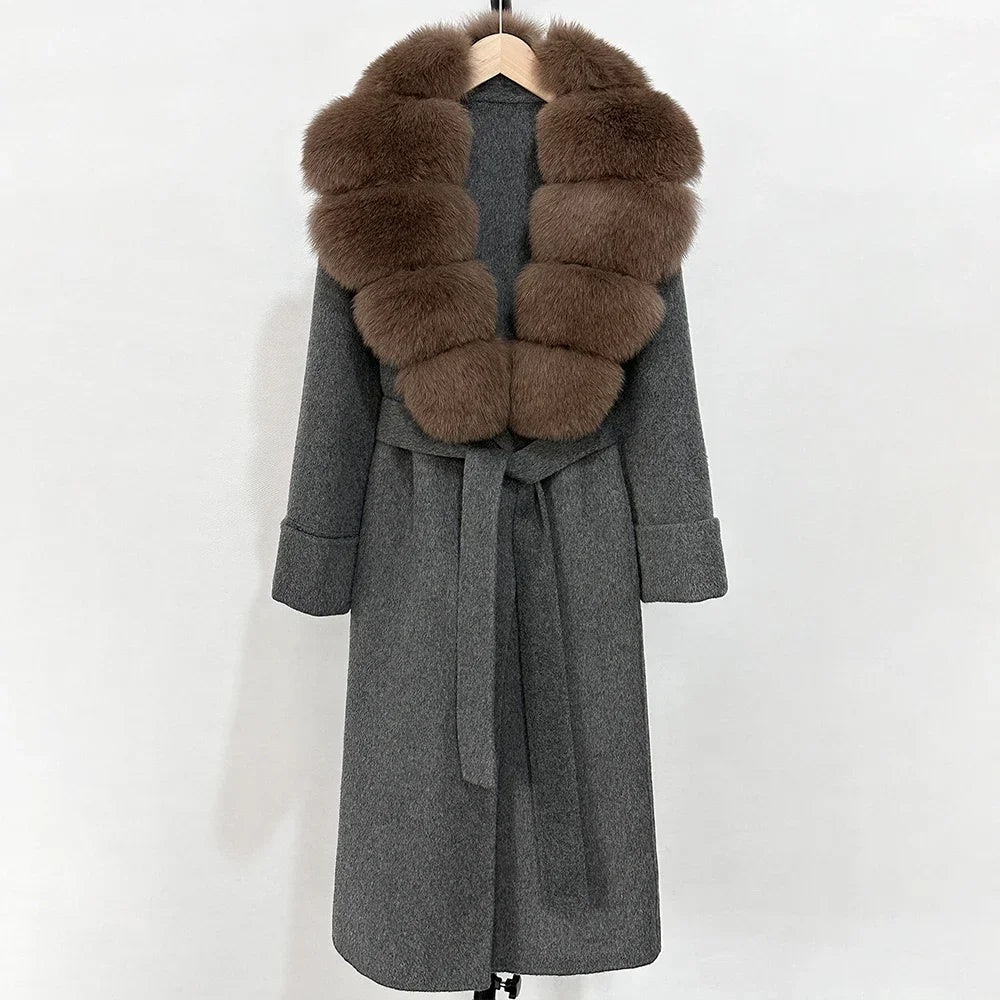 Manteau en laine de cachemire femmes
