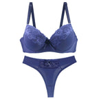 Ensemble de soutien-gorge et string en dentelle pour femmes
