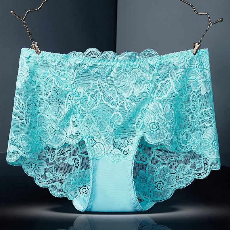 Culotte sexy en dentelle effet push-up, sans coutures  pour femmes