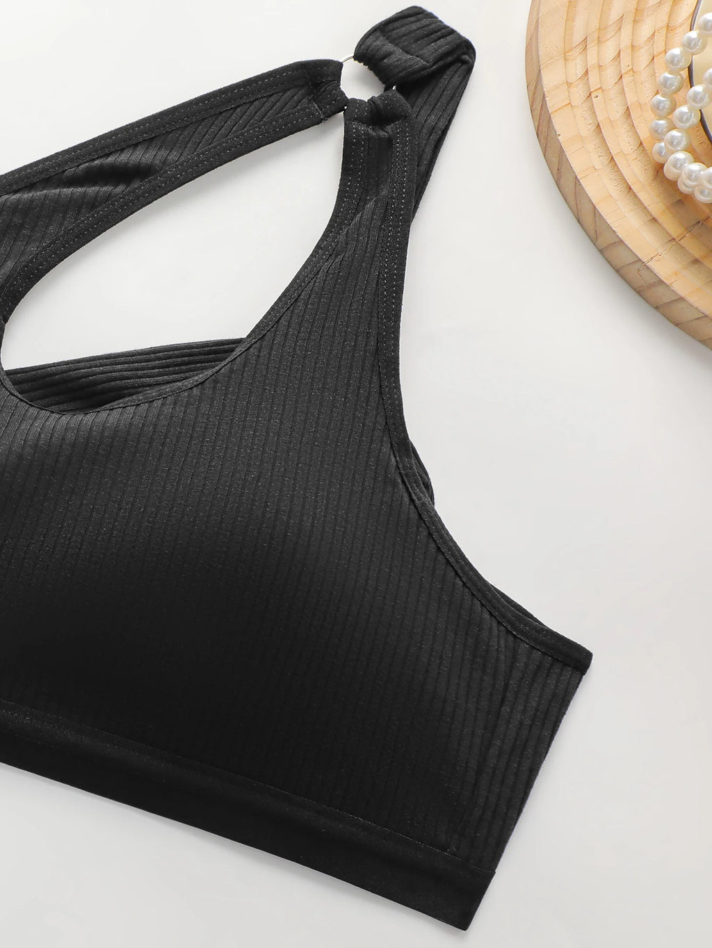 Soutien-gorge sexy à bretelles diagonales croisées pour femmes