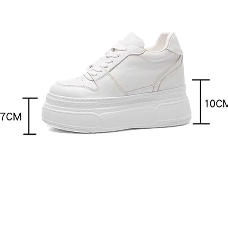 Basket en cuir véritable pour femmes