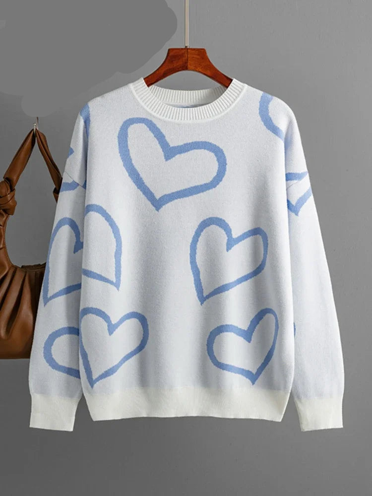 Pull Col Rond Femme – Style Rétro
