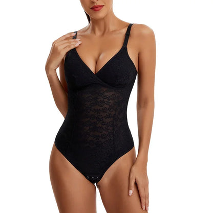 Body String en Dentelle Femme – Décolleté V