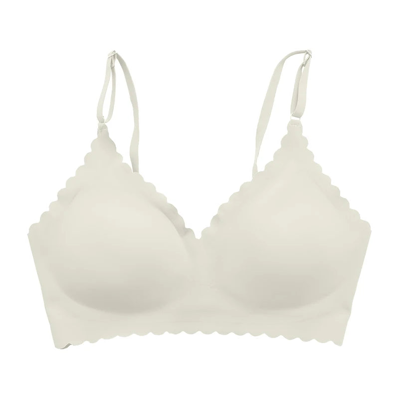 Soutien-gorge confortable sans fil, rembourré pour femmes