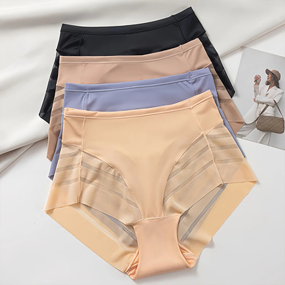 Slip Taille Basse Femme – Sans Couture et Effet Soie