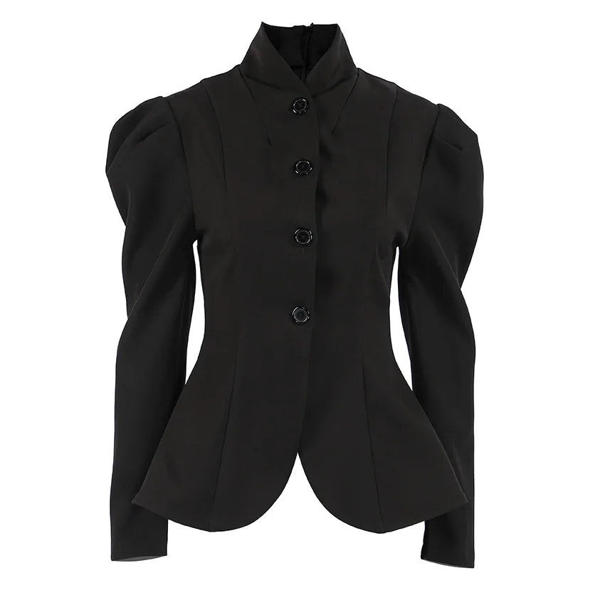 Veste rétro à col montant pour femmes