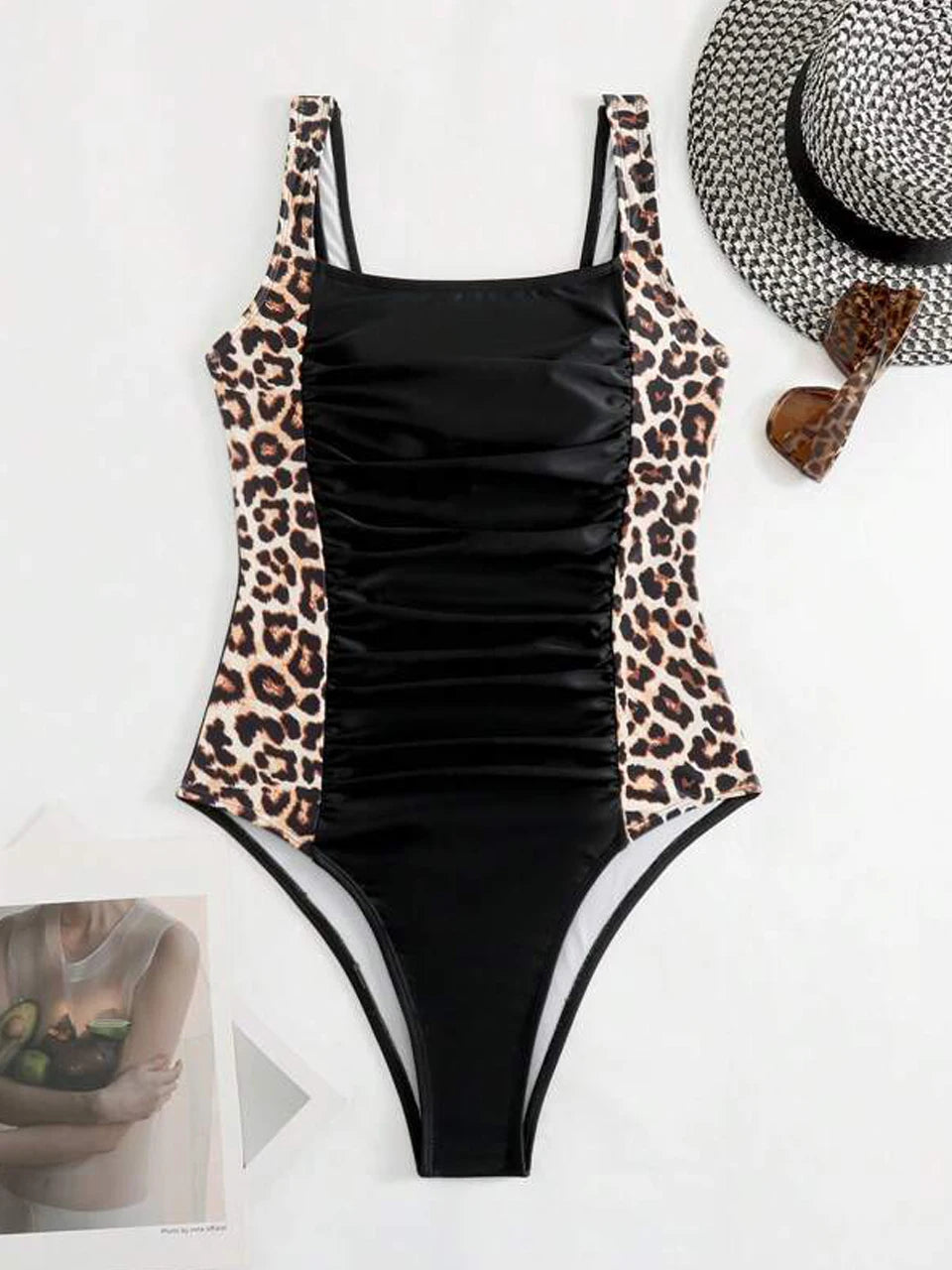 Maillot de bain une pièce léopard pour femmes