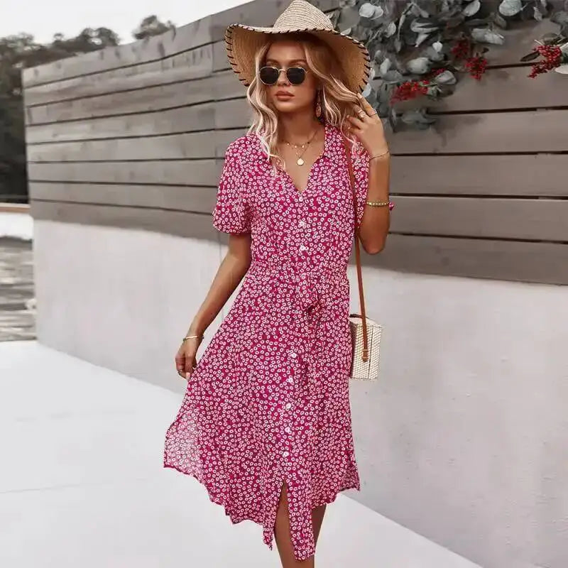 Robe à imprimé Floral pour femmes