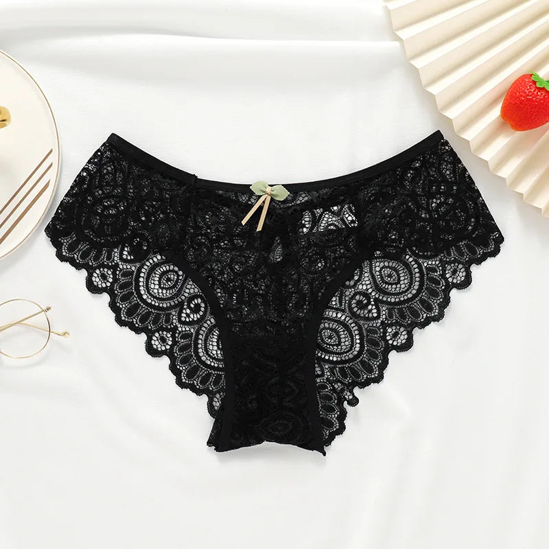 Culottes taille basse en dentelle pour femmes