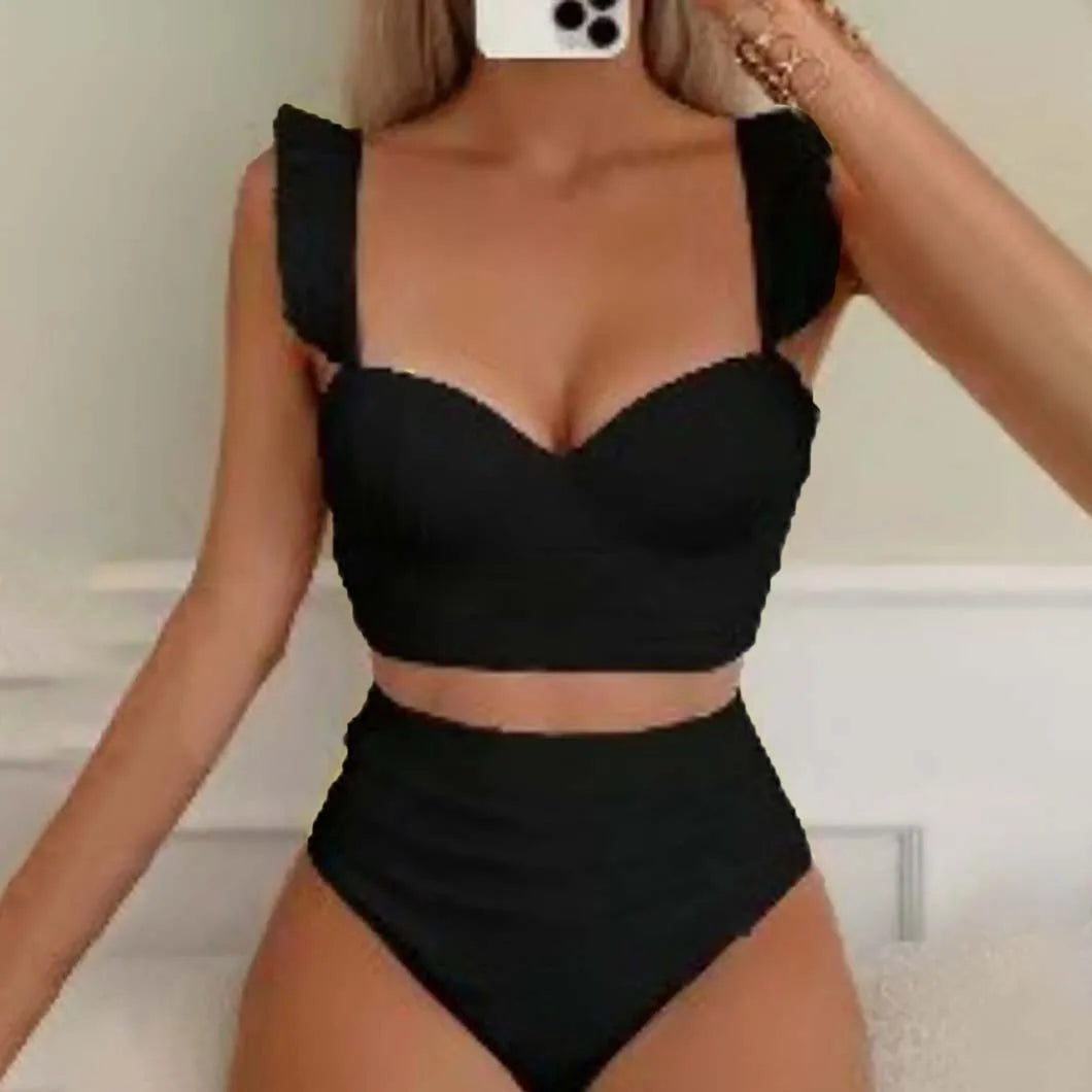 Maillot de bain deux pièces sexy à bretelles pour femmes