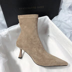Bottines courtes à bout pointu pour femmes